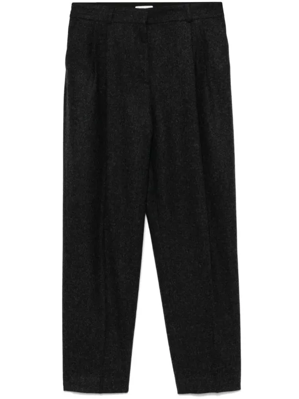 Double-pleated Tailored Trousers