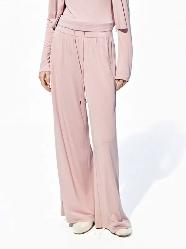 Drawstring Straight Leg Trousers