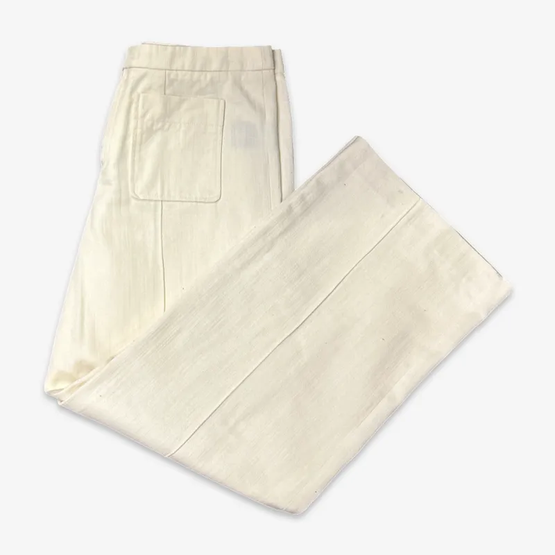Ecru Denim Trousers