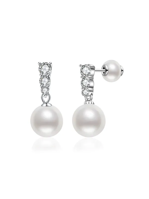 Elegant Freshwater Pearl Earrings We00051