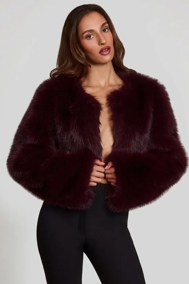 Faux Fur Cropped Bolero
