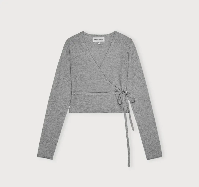 Fine Knit Wrap Cardigan