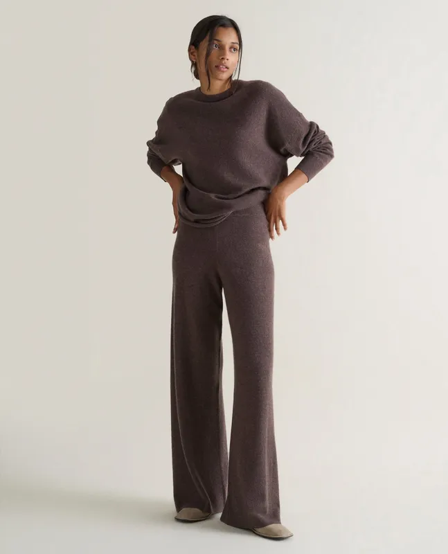 Finest Cashmere Wide-leg Trousers