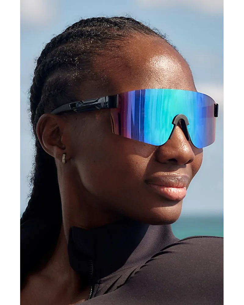 Free People Movement Fixieblast Polarized Oversized Shield Sunglasses