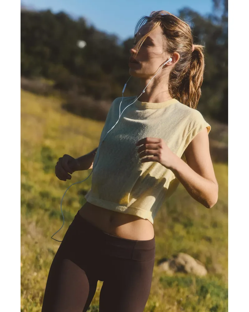 Free People Movement Line Up Short Sleeve Layer