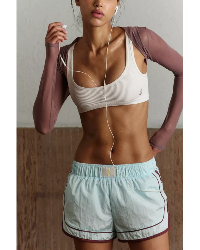 Free People Movement Varsity Blues Shorts