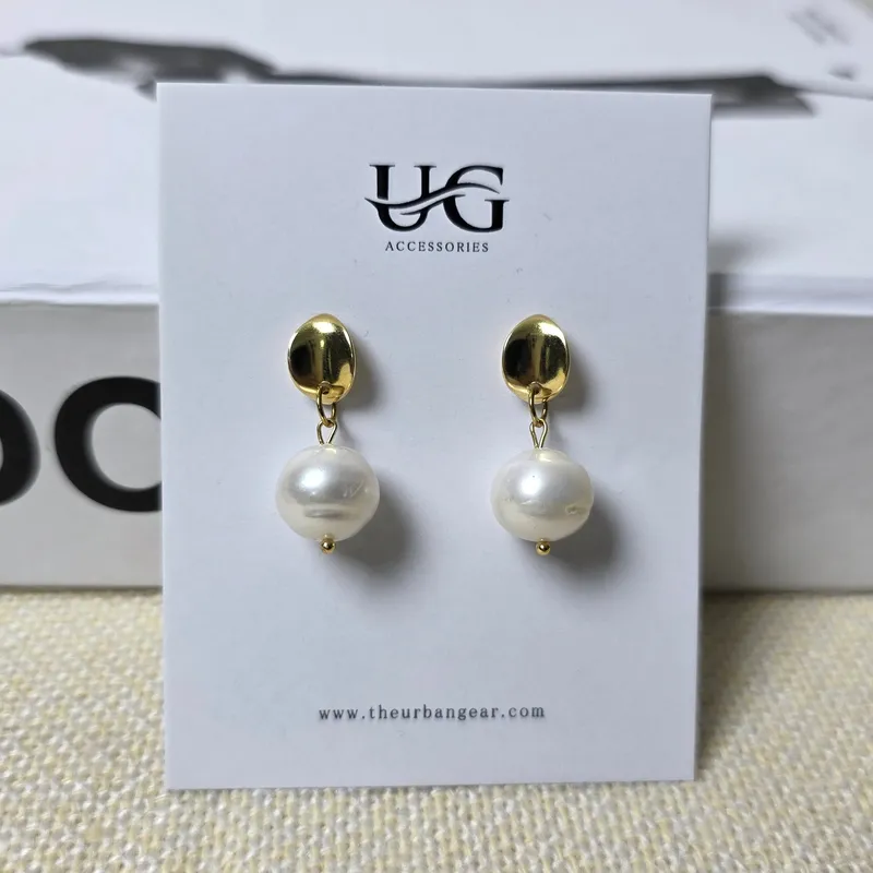 Freshwater Pearl Drop Earrings For Minimal Jewelry Pakistan