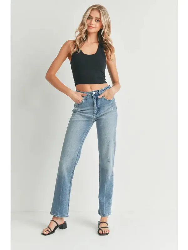 Full Length Straight Jean Light Denim