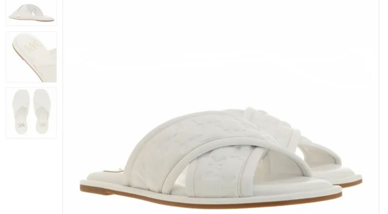 Gideon Slide Optic White Leather