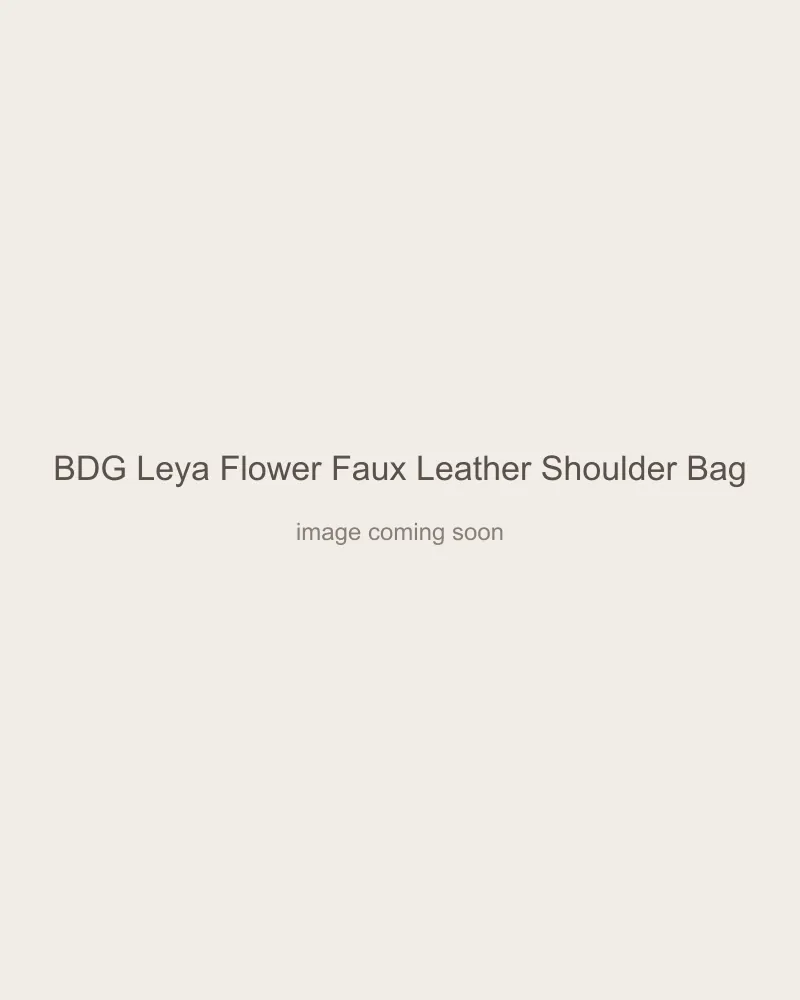BDG Leya Flower Faux Leather Shoulder Bag