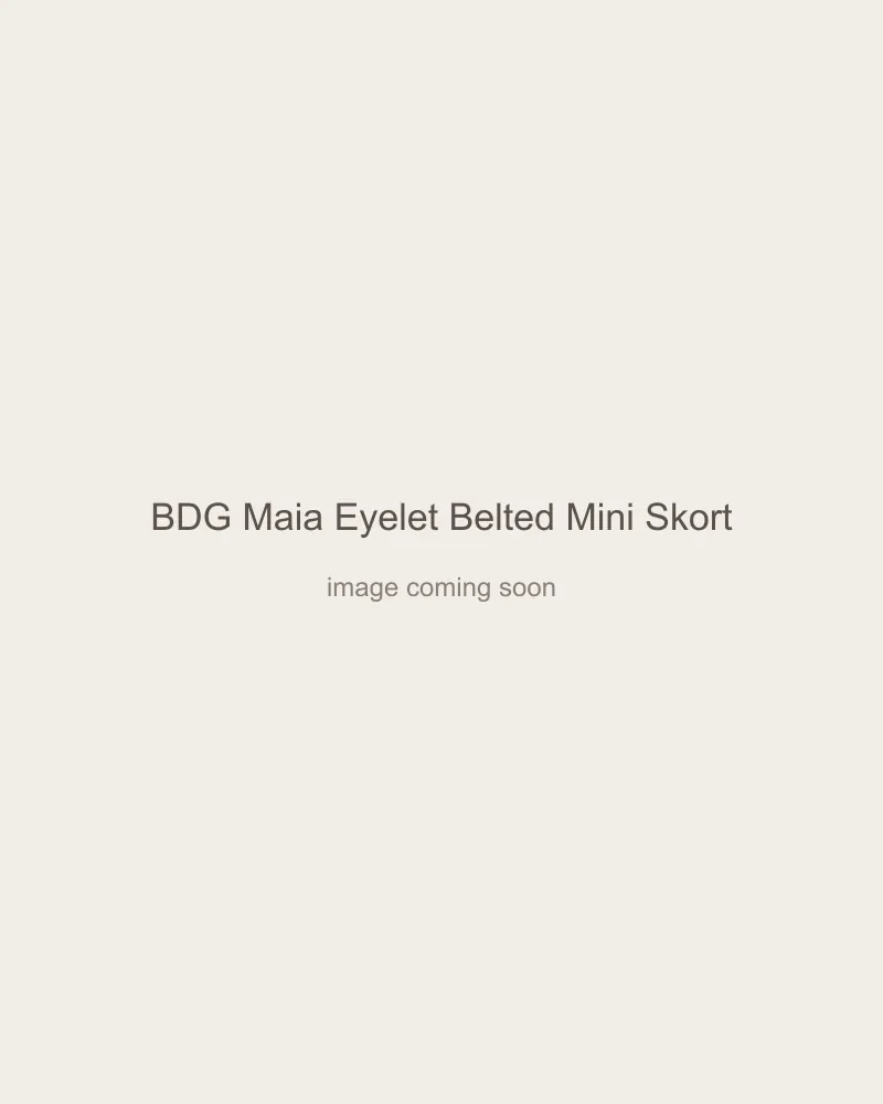 BDG Maia Eyelet Belted Mini Skort