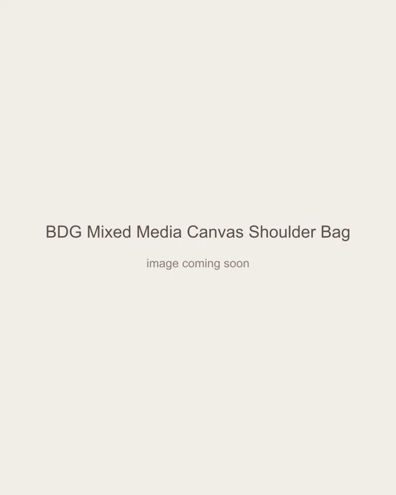 BDG Mixed Media Canvas Shoulder Bag