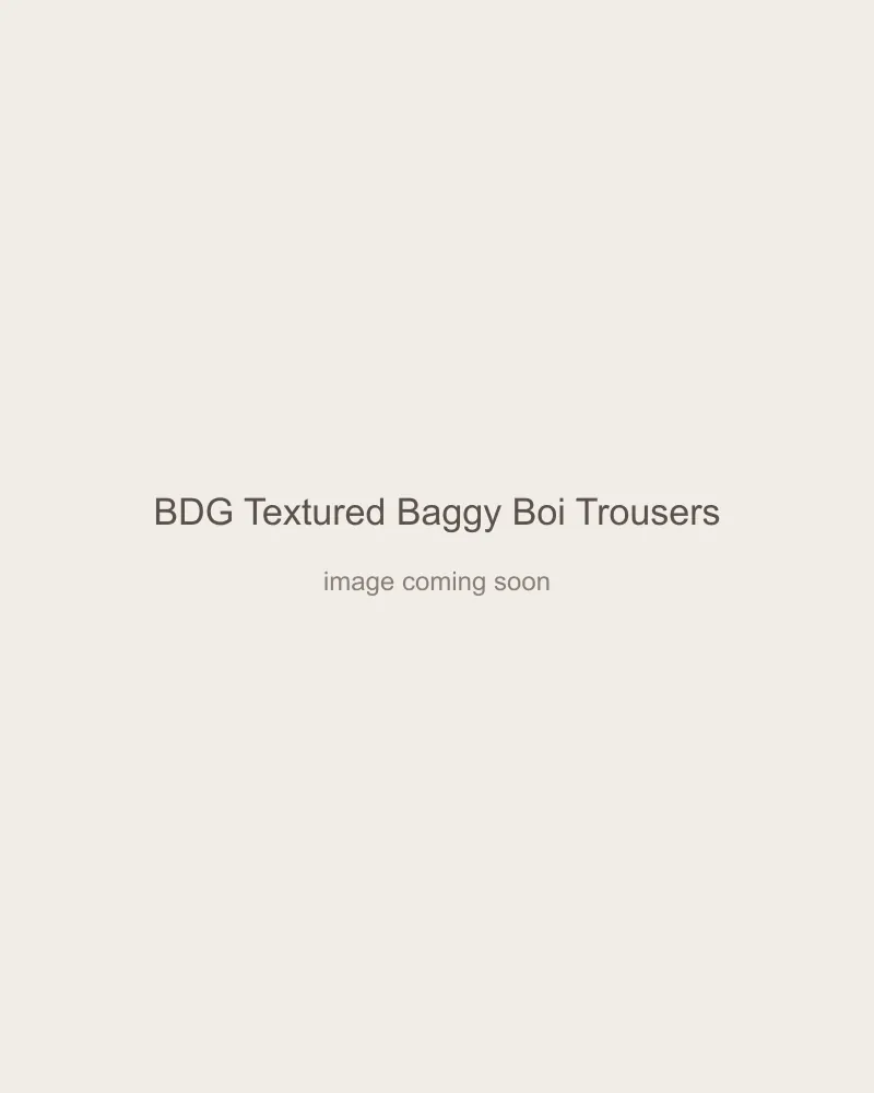 BDG Textured Baggy Boi Trousers