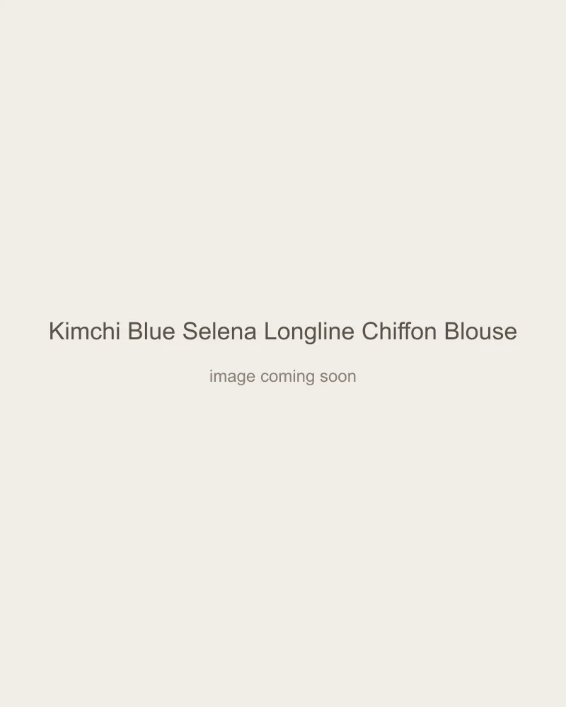 Kimchi Blue Selena Longline Chiffon Blouse