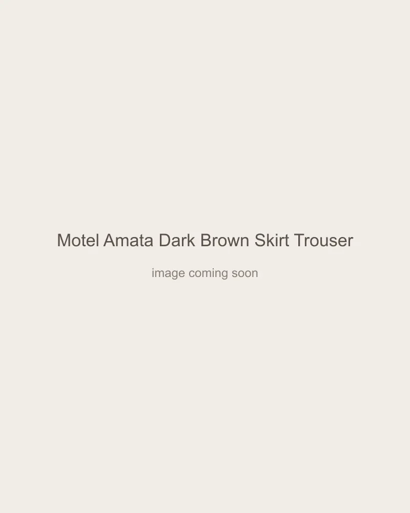 Motel Amata Dark Brown Skirt Trouser