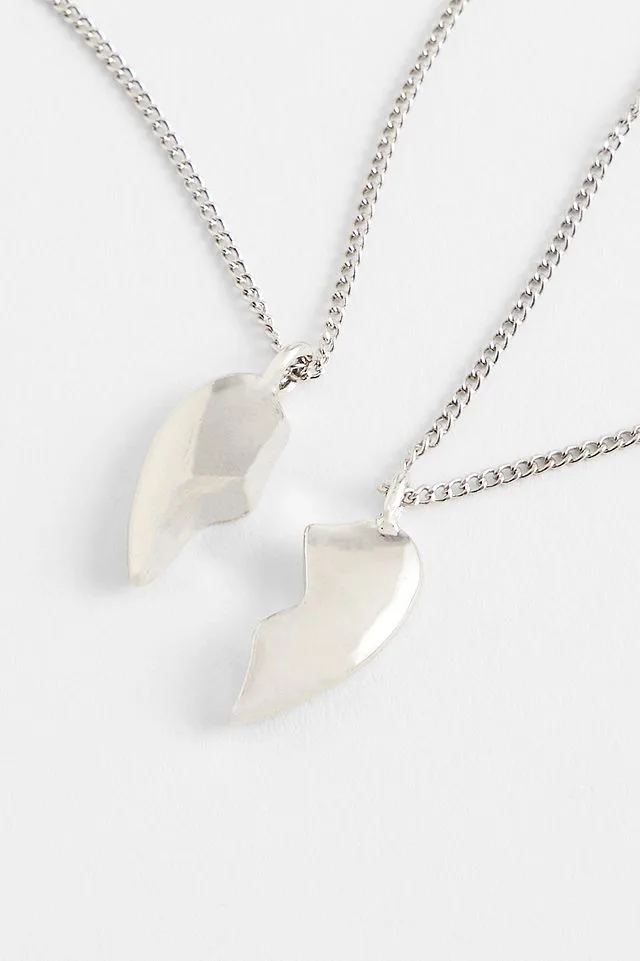Silence + Noise Broken Heart Necklace 2-Pack