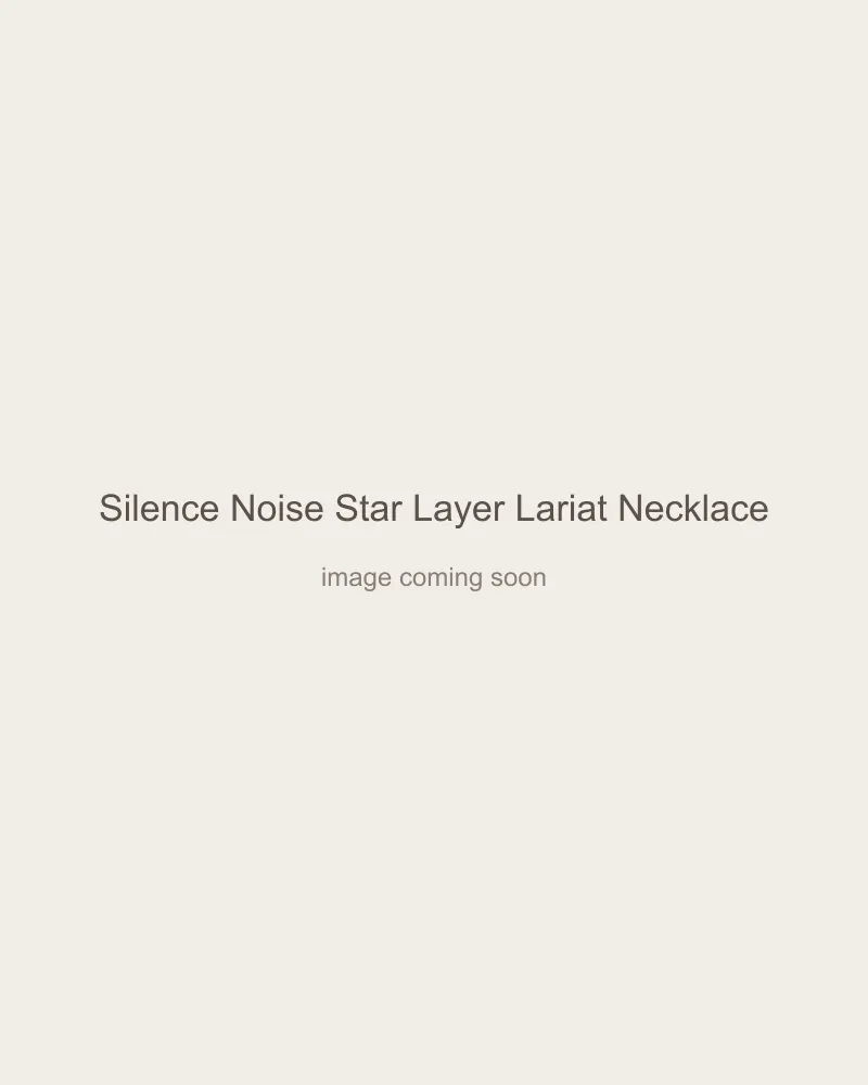 Silence Noise Star Layer Lariat Necklace