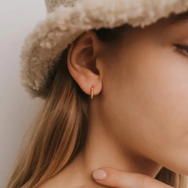 Gold Ball Hoops