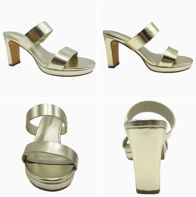Gold Low Heels