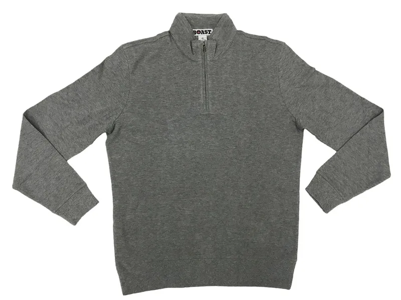 Gray Quarter Zip Jacket