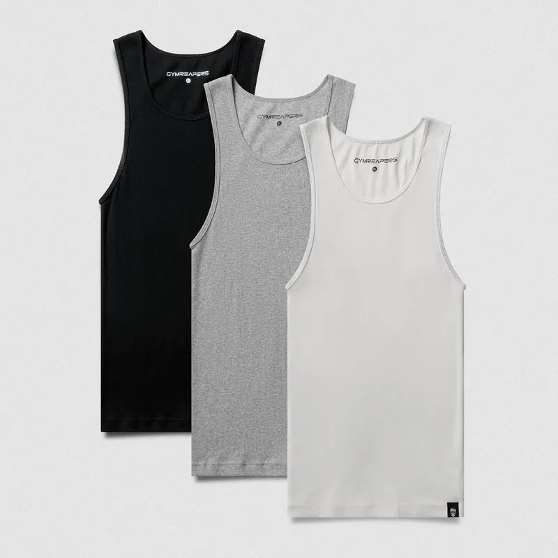 Gray Ribbed Tank