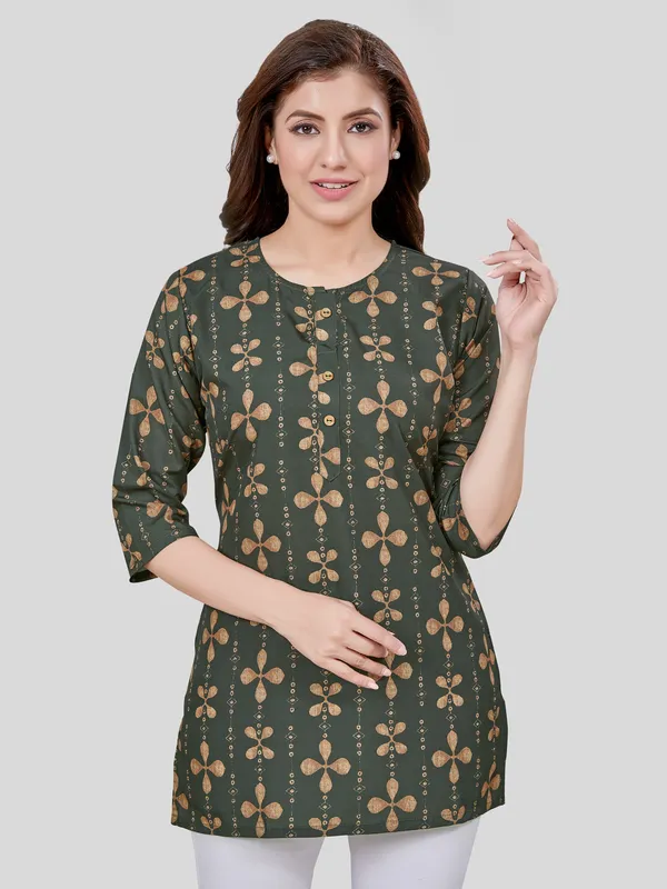 Green Crepe A Line