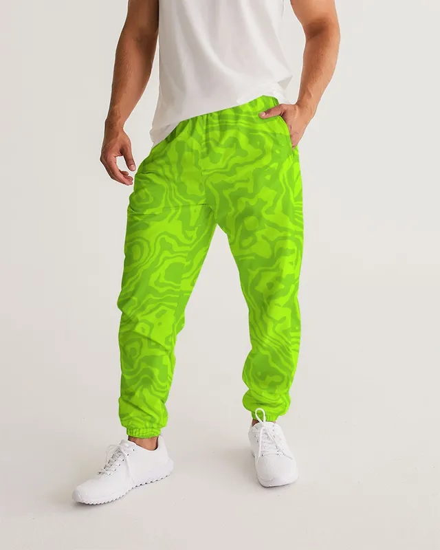 Green Retro Track Pants
