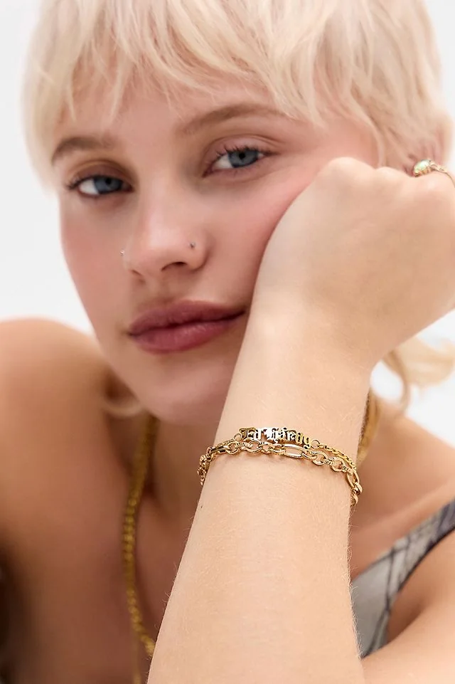 Ed Hardy Logo Bracelet