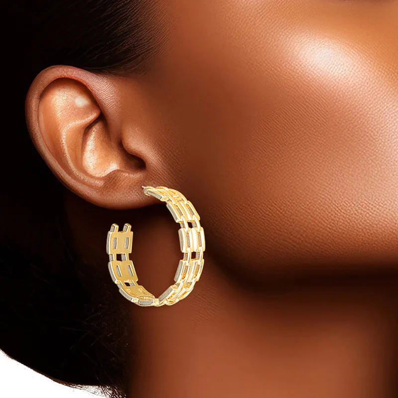 Hoop Gold Small Chain