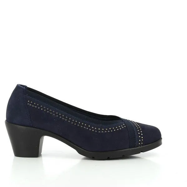 Hrs 22990 Navy Low Heels