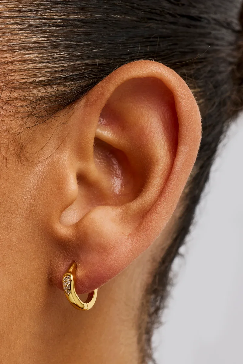 Iced Centre Asymmetric Hoop