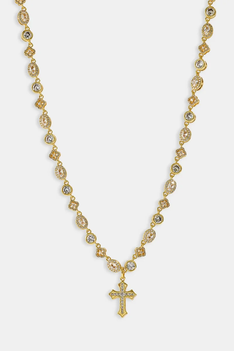 Iced Drop Cross Motif