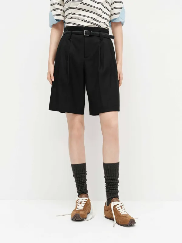 Include Belt Tailored Shorts