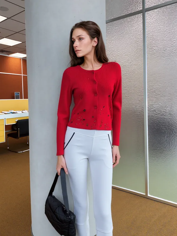 Ivory Luxe Tailored Trousers