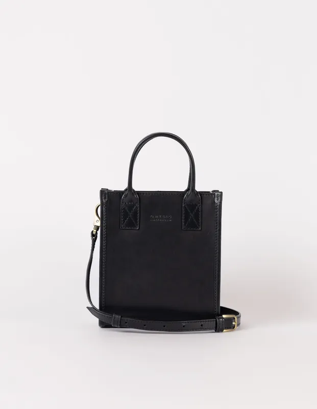 Jackie Mini Black Leather