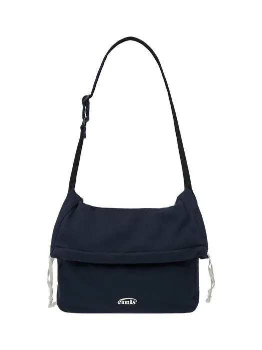 Jersey Folding Crossbody Bag-navy