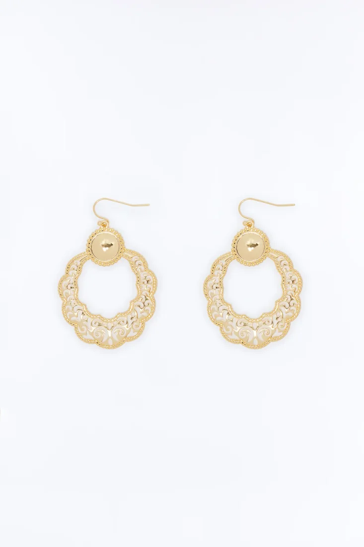 Enchanted Filigree Earrings Gold