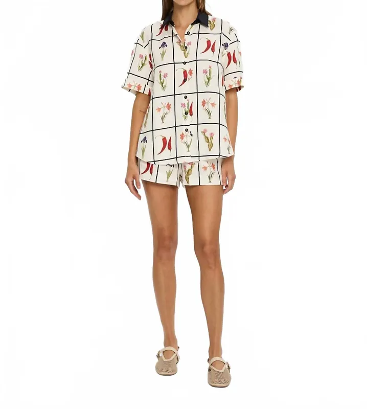 Juanita Relaxed Shirt In Ivory