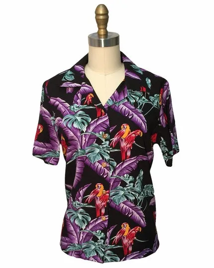 Junglebird Black Camp Shirt