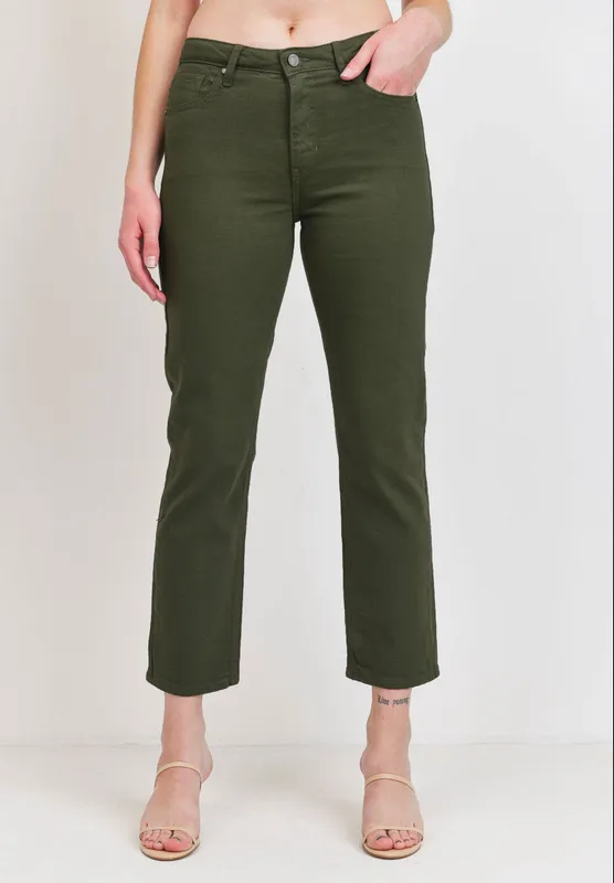 Just Black Denim Dark Olive High