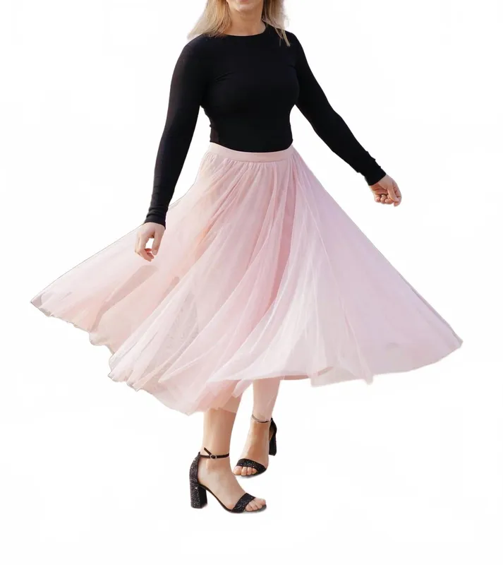 Kate Maxi Skirt In Pink