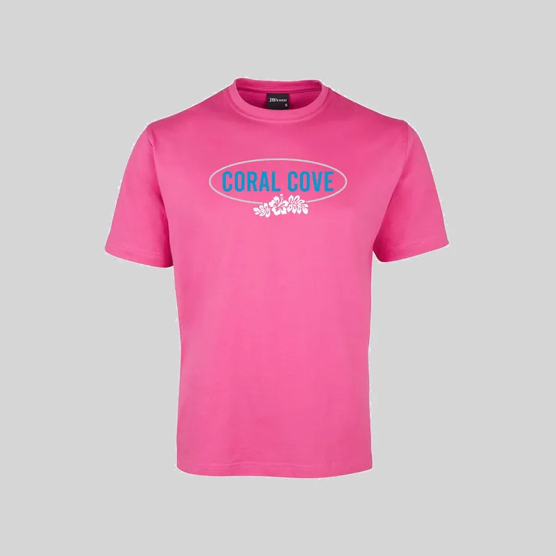 Ladies Short Sleeved Fitted Tshirt Coral