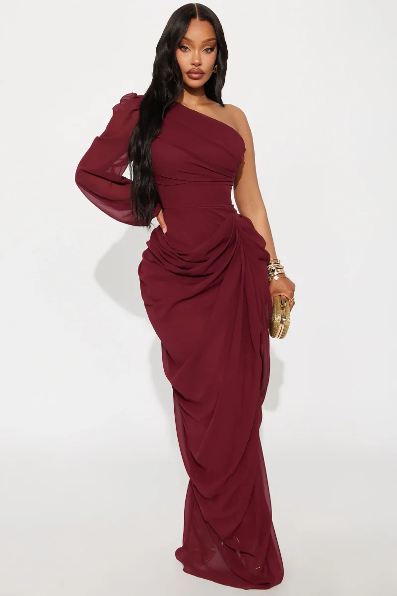Leanne Chiffon Draped One Bag
