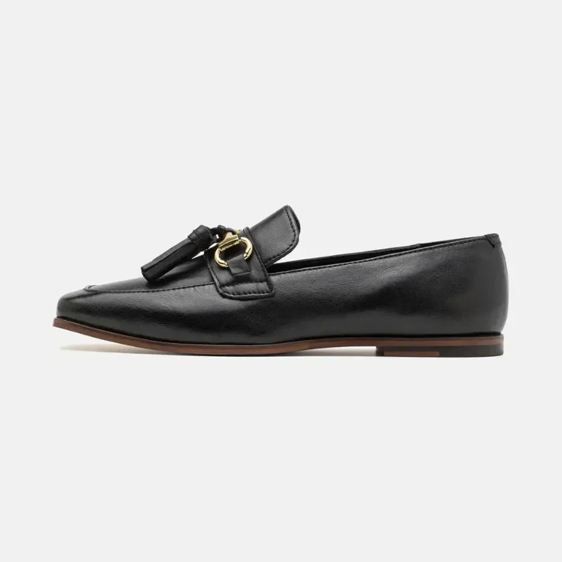 ' Leather Fringe Tassel Loafers Premium