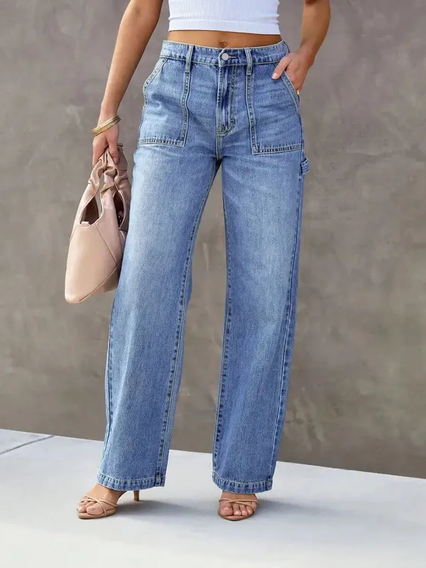 Light Blue Straight Denim