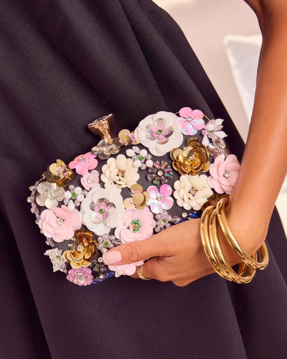 Like Wildflowers Floral Embroidered Bag