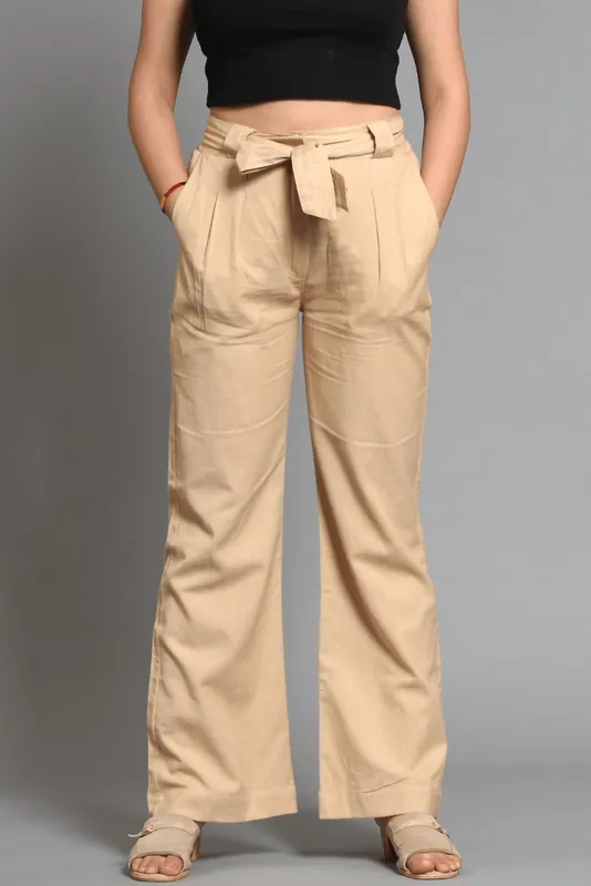 Lime Cotton A-Line Utility Skirt