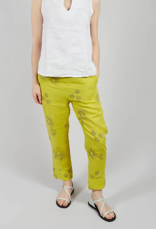 Lime Straight Trousers