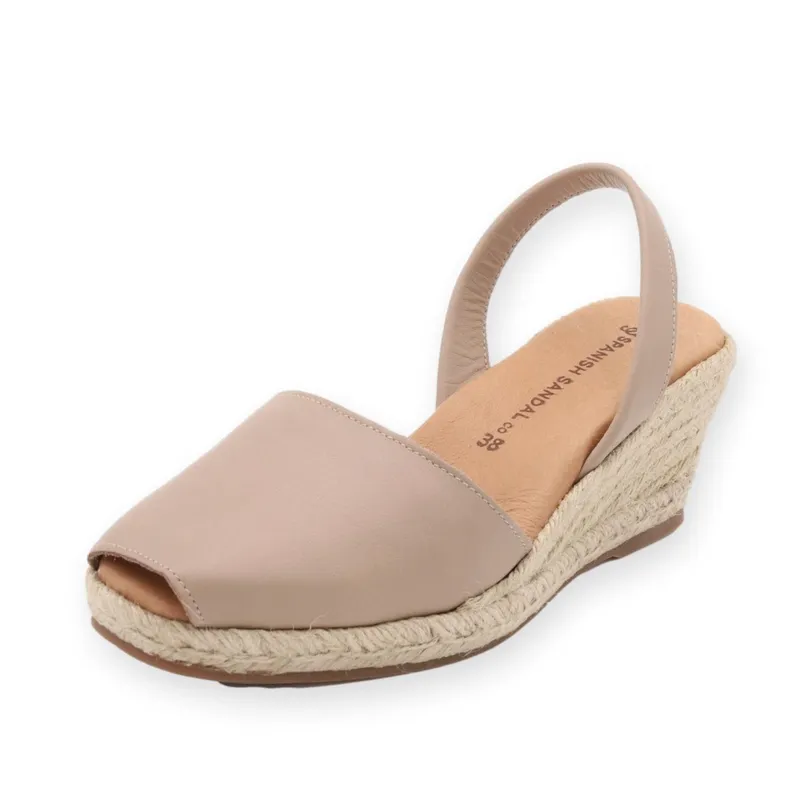 Linen Espadrille Wedges