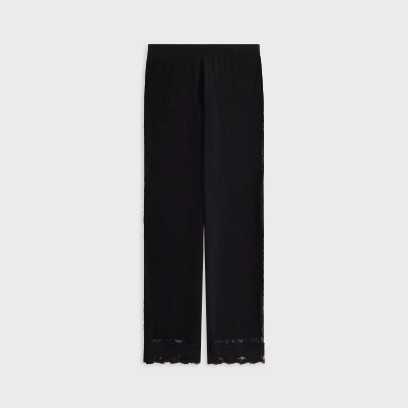 Lisa for Kith Women Elise Lace Low Rise Pant - Black
